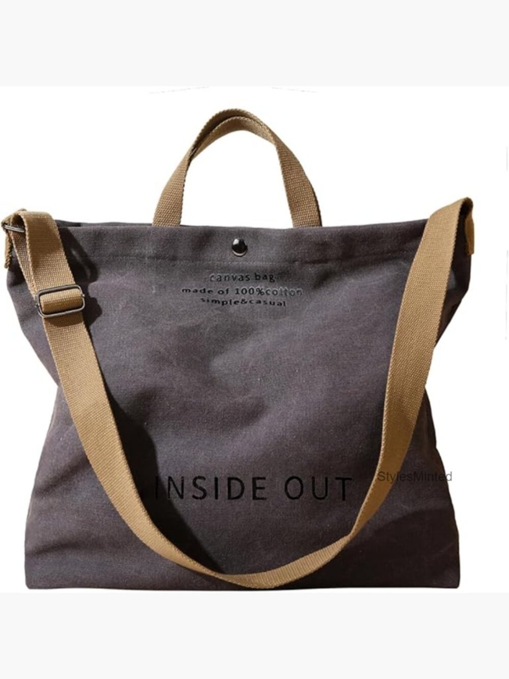 Canvas Tote Bag Crossbody Large Work Shoulder Hobo Purse